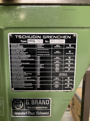 Grinding Machine-TSCHUDIN,HTG 400- - 2
