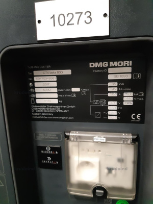 Turning Machine-DMG MORI,CTX beta 800-2017 - 5